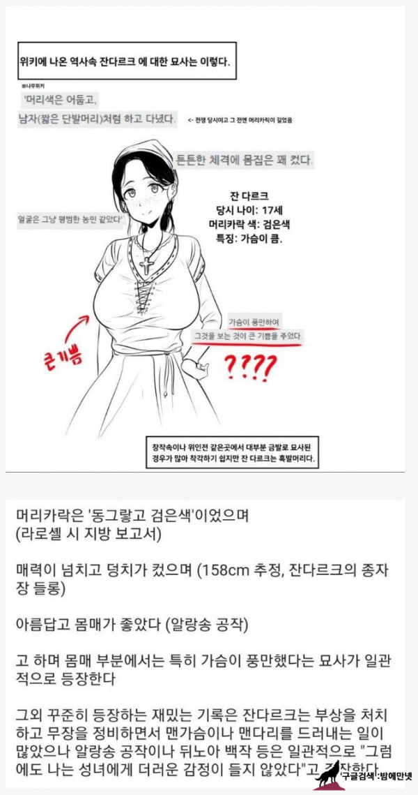 성녀 잔다르크의 실제 모습 추정 img #1